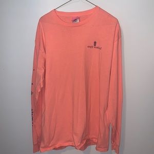 Women’s simply southern coral long sleeve tee